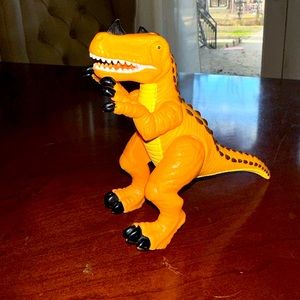 Fisher Price Imaginext Orange Dinosaur Ceratosaurus Horned Dinosaur T-Rex 2004